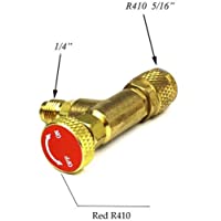 VIGORFLYRUN PARTS LTD 1pcs R410A Adaptador de Válvula Refrigerante de Aire Acondicionado 1-4&quot- Macho A 5-16&quot- SAE Manguera…